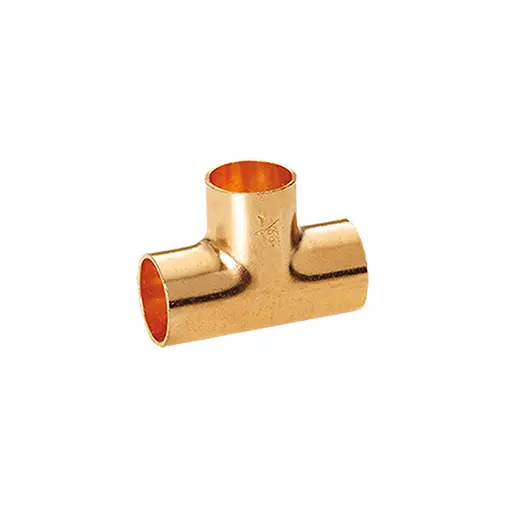 Tê simples cobre Hecapo 1/2" para refrigeração