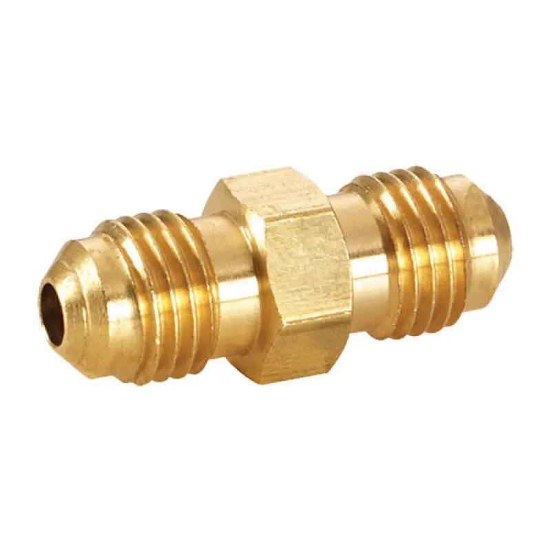 União latão SAE-M 1/4" para refrigeração União latão SAE-M 1/4" para refrigeração