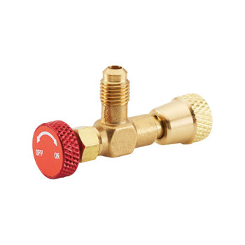 Válvula carga Hecapo SAE M-5/16" x F-5/16" para gás R32 Válvula carga Hecapo SAE M-5/16" x F-5/16" para gás R32