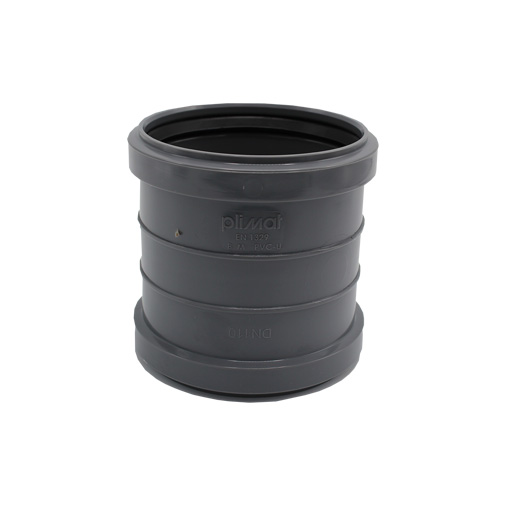 União simples PVC Politejo 110 mm com anel União simples PVC Politejo 110 mm com anel