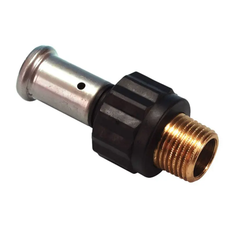 União transição sintética press Henco 20 mm x 1/2" M União transição sintética press Henco 20 mm x 1/2" M