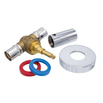 Válvula corte press 20 x 2 mm com campânula