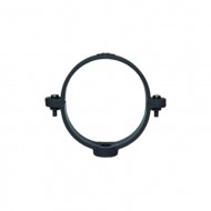 Abraçadeira PVC 75 mm circular cinzenta para caleira