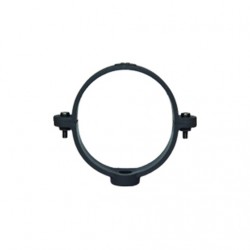 Abraçadeira PVC 75 mm circular cinzenta para caleira