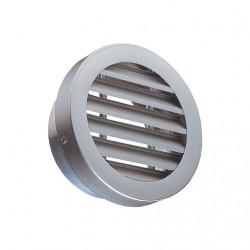 Grelha circular exterior Aldes VMC 160 mm alumínio