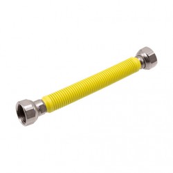 Ligação flexível inox Sosiflex 1/2" FF 1000-1700 mm amarela