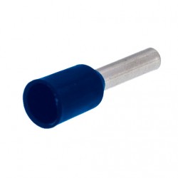 Ponteira isolada 0,75 mm2 azul