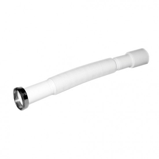Tubo universal 1.1/4" x 32/40 mm branco com porca plástico